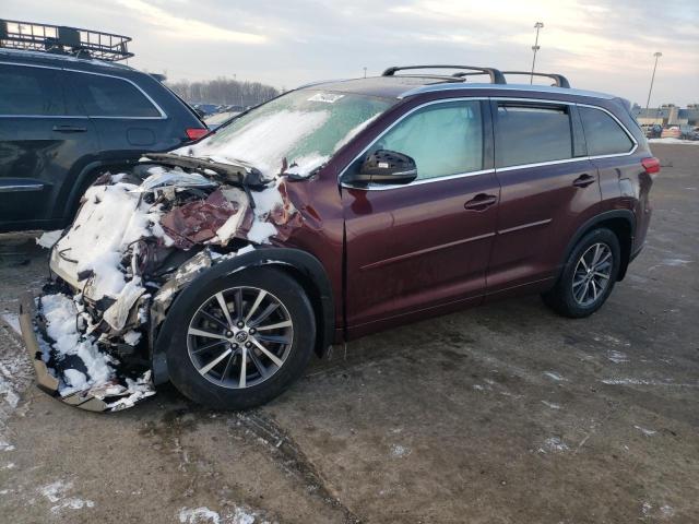 5TDJZRFH8JS820918 - 2018 TOYOTA HIGHLANDER SE BURGUNDY photo 1