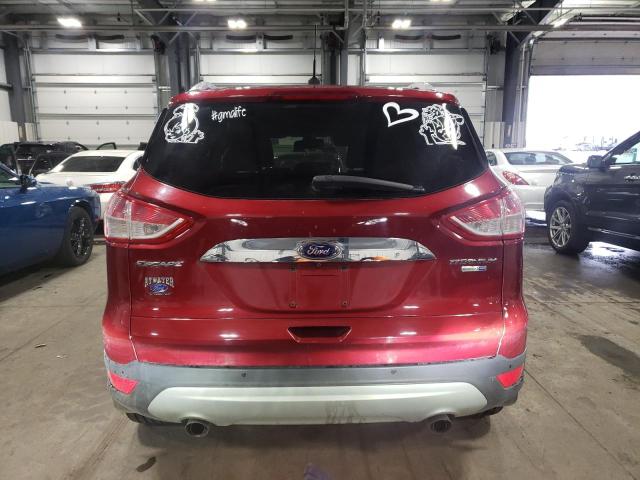 1FMCU9J91EUC66657 - 2014 FORD ESCAPE TITANIUM RED photo 6