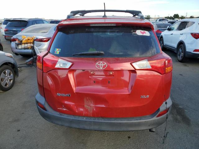 2T3WFREV9FW176406 - 2015 TOYOTA RAV4 XLE RED photo 6