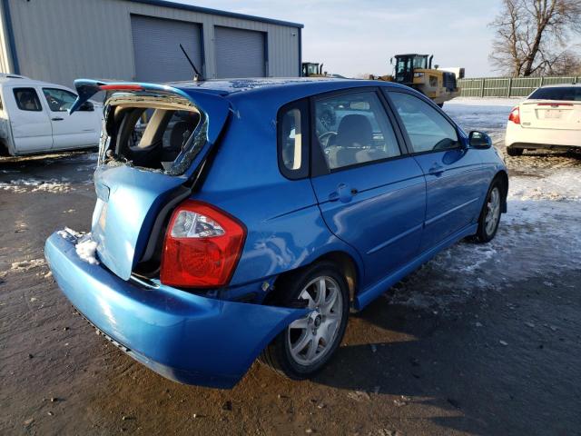 KNAFE162255086414 - 2005 KIA SPECTRA5 BLUE photo 3