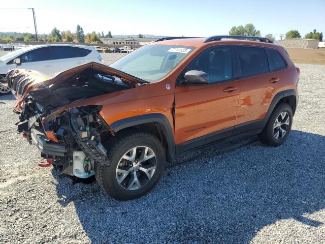 1C4PJMBS4GW143090 - 2016 JEEP CHEROKEE TRAILHAWK ORANGE photo 1