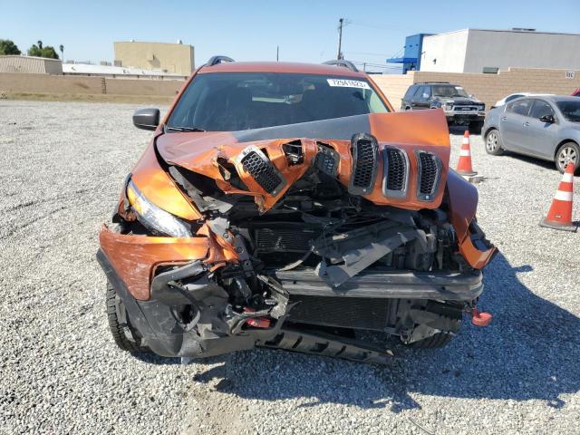 1C4PJMBS4GW143090 - 2016 JEEP CHEROKEE TRAILHAWK ORANGE photo 5