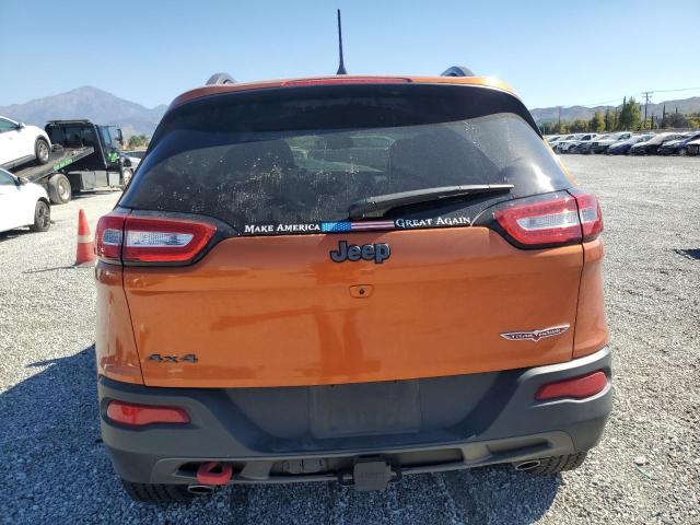 1C4PJMBS4GW143090 - 2016 JEEP CHEROKEE TRAILHAWK ORANGE photo 6