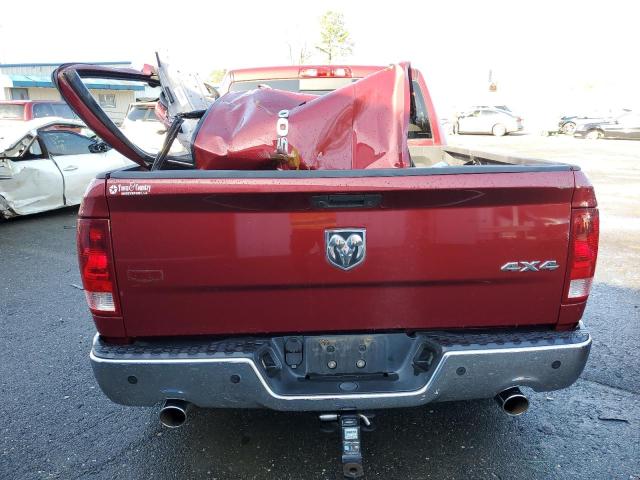 1C6RD7JT6CS203777 - 2012 DODGE RAM 1500 LARAMIE BURGUNDY photo 6