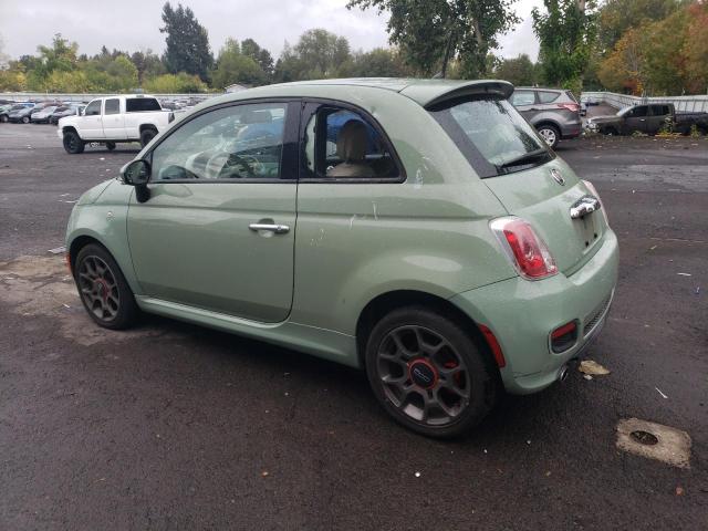 3C3CFFBR6FT555903 - 2015 FIAT 500 SPORT GREEN photo 2