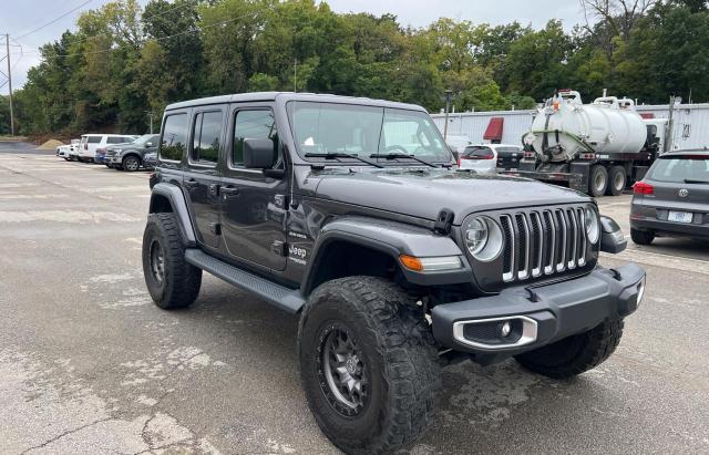 1C4HJXEG1JW117874 - 2018 JEEP WRANGLER U SAHARA GRAY photo 1