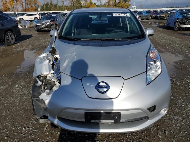 1N4AZ0CP1FC305894 - 2015 NISSAN LEAF S SILVER photo 5