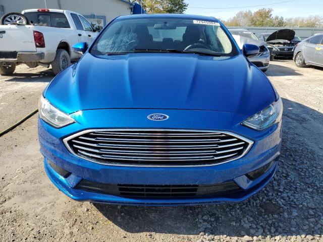 3FA6P0HD5HR247075 - 2017 FORD FUSION SE BLUE photo 5