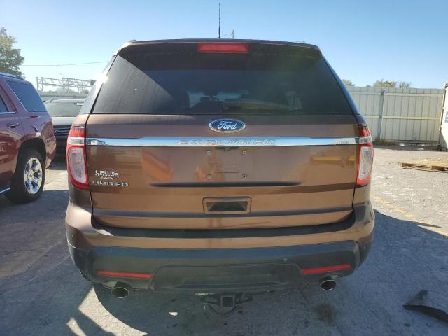 1FMHK7F88BGA26225 - 2011 FORD EXPLORER LIMITED BROWN photo 6