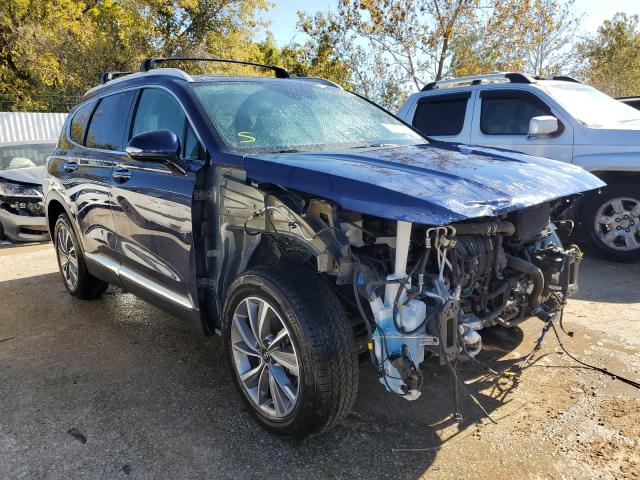 5NMS33AD2LH290412 - 2020 HYUNDAI SANTA FE SEL BLUE photo 4