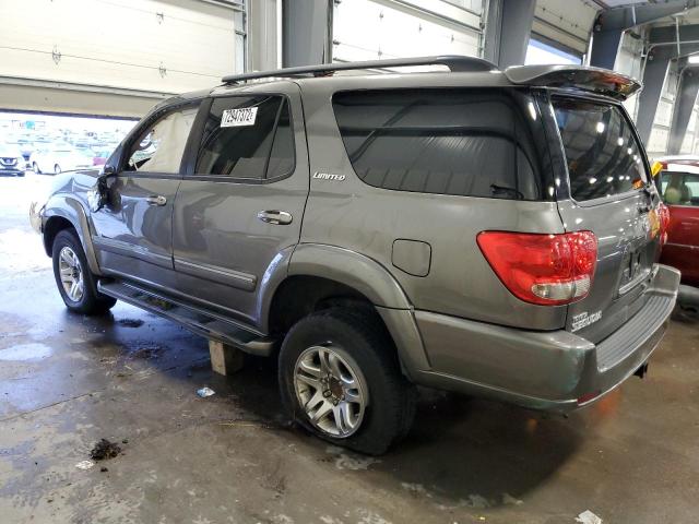 5TDBT48A26S261656 - 2006 TOYOTA SEQUOIA LIMITED GRAY photo 2