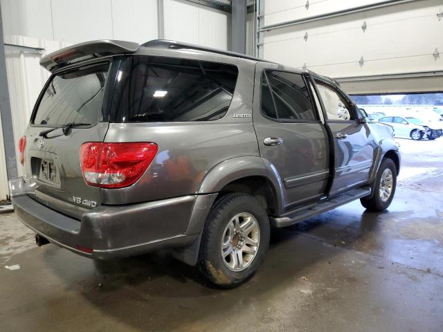 5TDBT48A26S261656 - 2006 TOYOTA SEQUOIA LIMITED GRAY photo 3