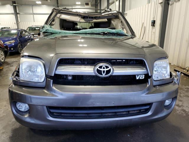 5TDBT48A26S261656 - 2006 TOYOTA SEQUOIA LIMITED GRAY photo 5