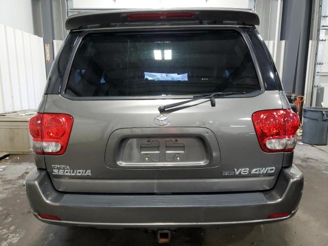 5TDBT48A26S261656 - 2006 TOYOTA SEQUOIA LIMITED GRAY photo 6