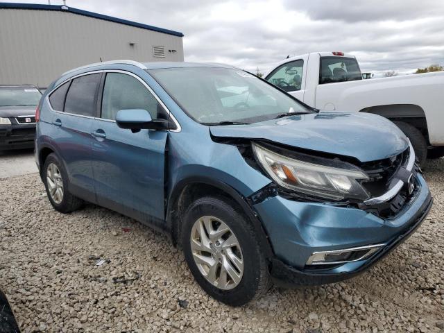 5J6RM4H77FL051999 - 2015 HONDA CR-V EXL BLUE photo 4