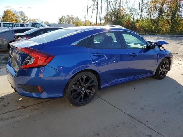 2HGFC2F84LH601052 - 2020 HONDA CIVIC SPORT BLUE photo 3