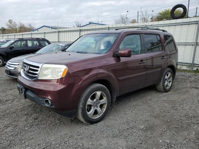 5FNYF4H52CB013766 - 2012 HONDA PILOT EXL BURGUNDY photo 1