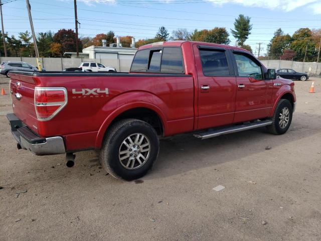 1FTFW1EF7BFA67772 - 2011 FORD F150 SUPERCREW RED photo 3