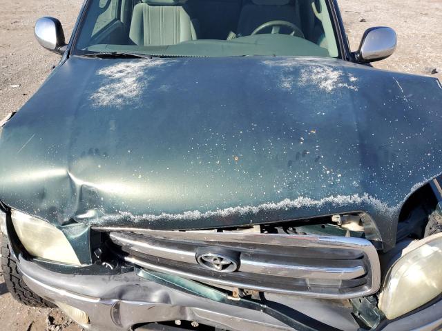 5TBBT44162S229141 - 2002 TOYOTA TUNDRA ACCESS CAB მწვანე ფოტო 11