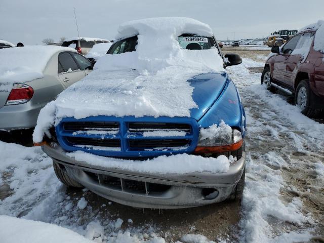 1D7HG12K44S749922 - 2004 DODGE DAKOTA SXT BLUE photo 5