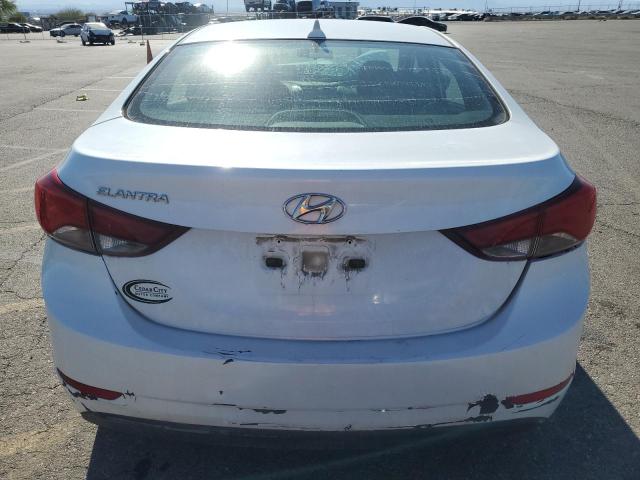 5NPDH4AE0FH598002 - 2015 HYUNDAI ELANTRA SE WHITE photo 6