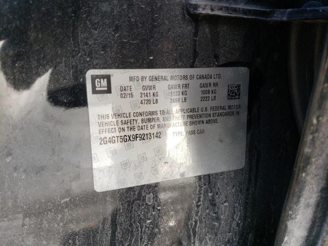 2G4GT5GX9F9213142 - 2015 BUICK REGAL GS ნაცრისფერი ფოტო 12