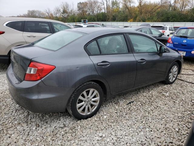 19XFB2F87CE061256 - 2012 HONDA CIVIC EX GRAY photo 3