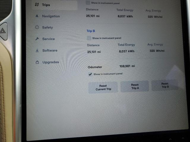 5YJSA1E24GF174705 - 2016 TESLA MODEL S Սպիտակ լուսանկար 9
