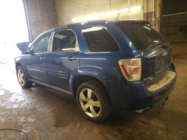 2CNDL937486053711 - 2008 CHEVROLET EQUINOX SPORT BLUE photo 2