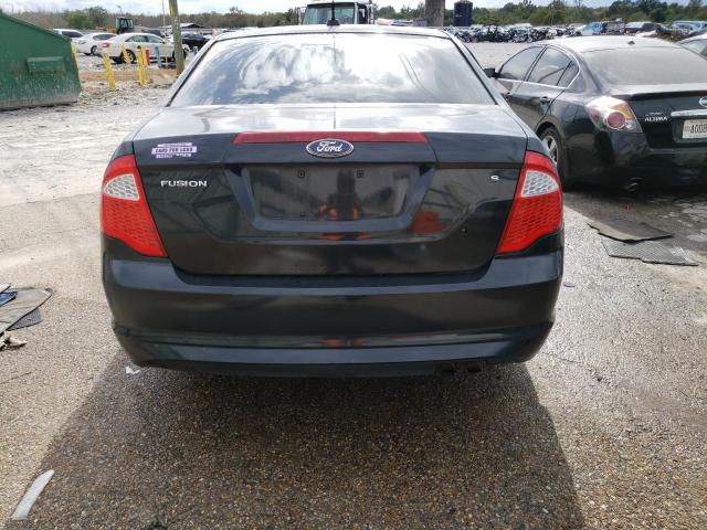 3FAHP0GAXBR187320 - 2011 FORD FUSION S BLACK photo 6