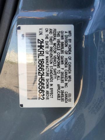 2HKRL18662H565632 - 2002 HONDA ODYSSEY EX GRAY photo 13