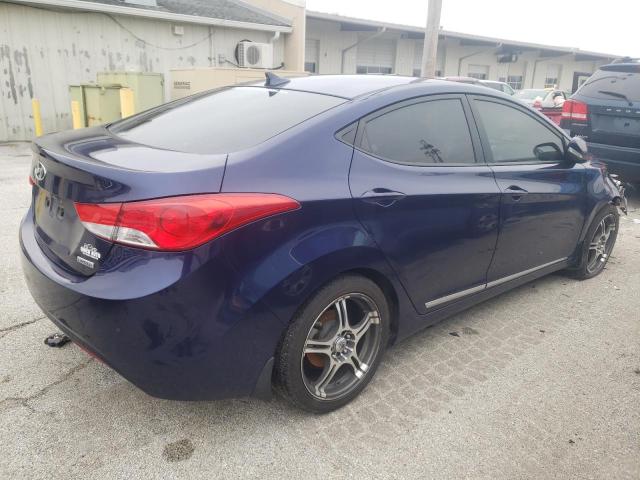 5NPDH4AE1DH310260 - 2013 HYUNDAI ELANTRA GLS BLUE photo 3