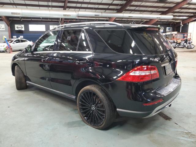 4JGDA5HB1FA440776 - 2015 MERCEDES-BENZ ML 350 4MATIC BLACK photo 2