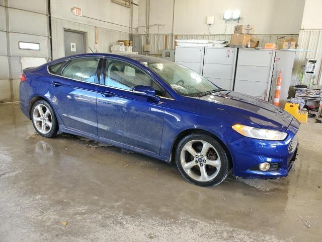 3FA6P0T99FR184899 - 2015 FORD FUSION SE BLUE photo 4