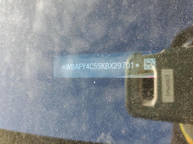 WBAFY4C55KBX29701 - 2019 BMW M850XI BLUE photo 12