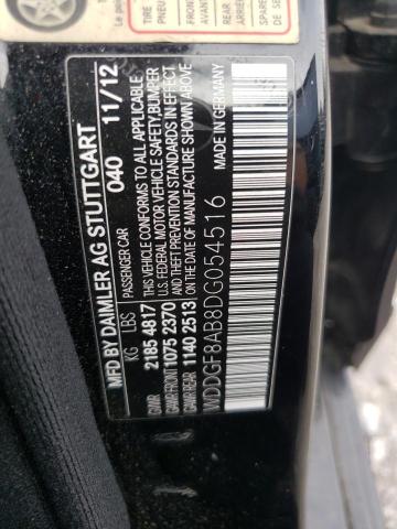 WDDGF8AB8DG054516 - 2013 MERCEDES-BENZ C 300 4MATIC BLACK photo 12