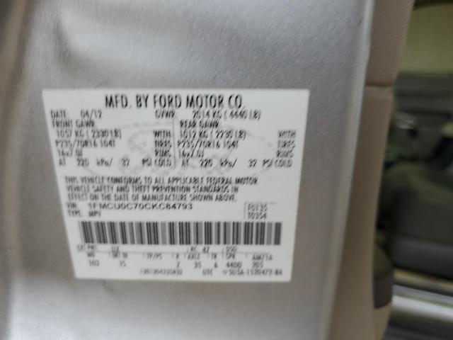 1FMCU0C70CKC84793 - 2012 FORD ESCAPE XLS SILVER photo 14