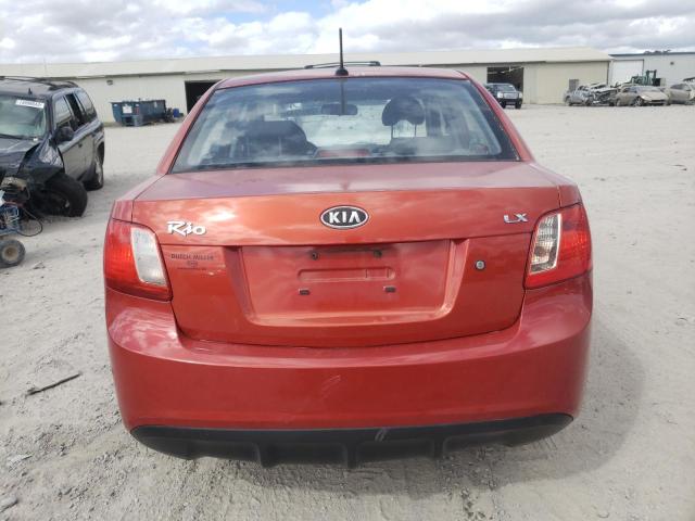 KNADH4A31B6936412 - 2011 KIA RIO BASE ORANGE photo 6