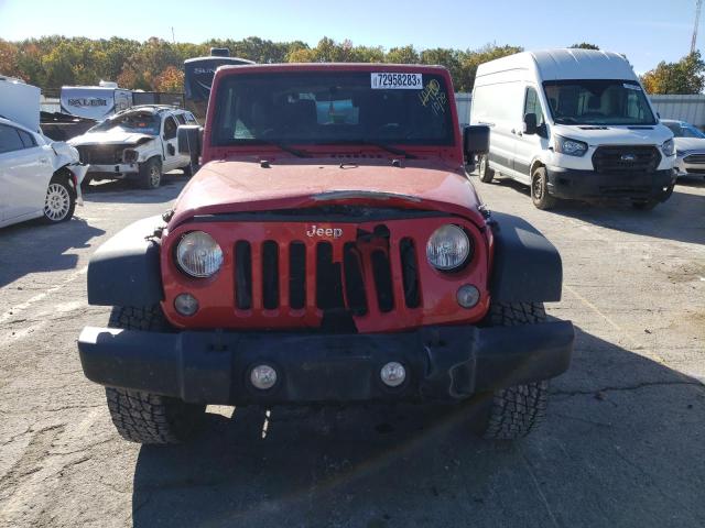 1C4AJWAG9EL148167 - 2014 JEEP WRANGLER SPORT RED photo 5