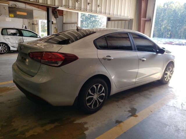 3KPFK4A78HE057265 - 2017 KIA FORTE LX SILVER photo 3