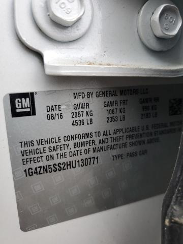 1G4ZN5SS2HU130771 - 2017 BUICK LACROSSE PREFERRED WHITE photo 12