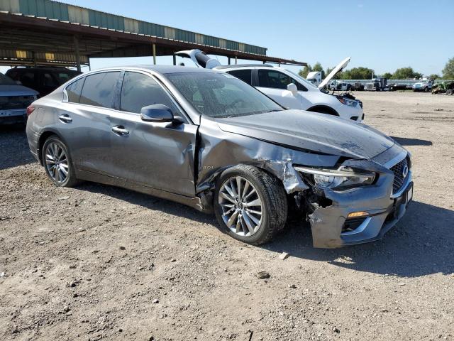 JN1EV7AR7JM436886 - 2018 INFINITI Q50 LUXE GRAY photo 4