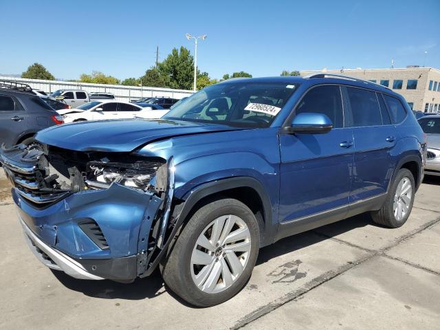 1V2BR2CA1MC500654 - 2021 VOLKSWAGEN ATLAS SEL BLUE photo 1