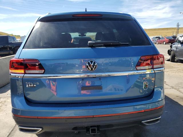 1V2BR2CA1MC500654 - 2021 VOLKSWAGEN ATLAS SEL BLUE photo 6