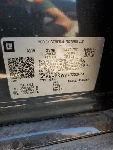 5GAERBKW9KJ231051 - 2019 BUICK ENCLAVE ESSENCE Qara foto 13