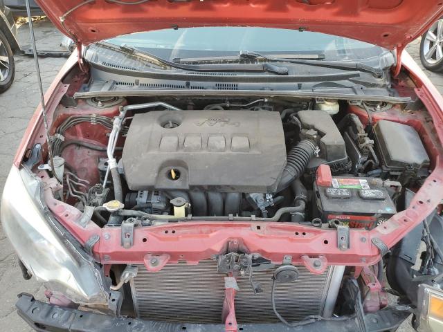 5YFBURHE0GP402344 - 2016 TOYOTA COROLLA L RED photo 11