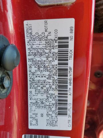 3TMLU42N76M006675 - 2006 TOYOTA TACOMA DOUBLE CAB 红色 照片 12