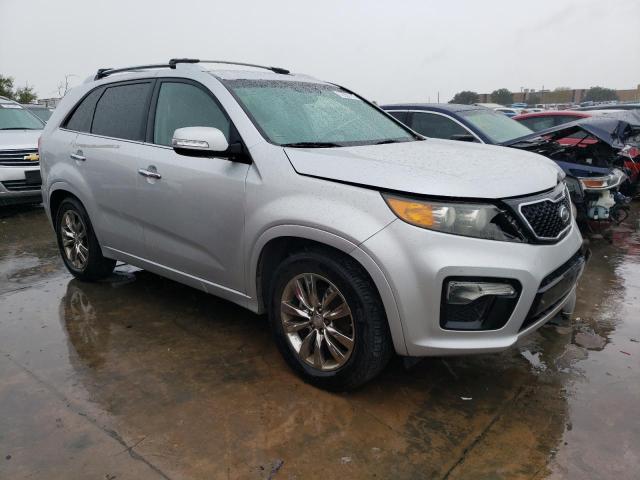 5XYKW4A23CG260275 - 2012 KIA SORENTO SX SILVER photo 4