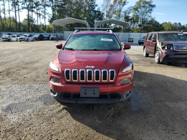 1C4PJLCS0EW106320 - 2014 JEEP CHEROKEE LATITUDE RED photo 5