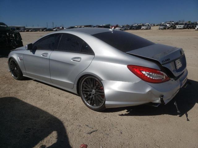 WDDLJ7EB1CA021599 - 2012 MERCEDES-BENZ CLS 63 AMG SILVER photo 2